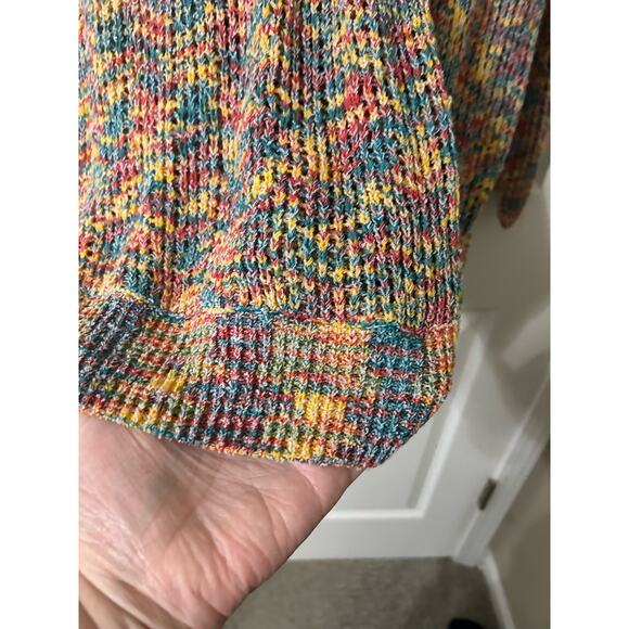 Kori America mesh style long sleeve wrap sweater, size S - Picture 6 of 9